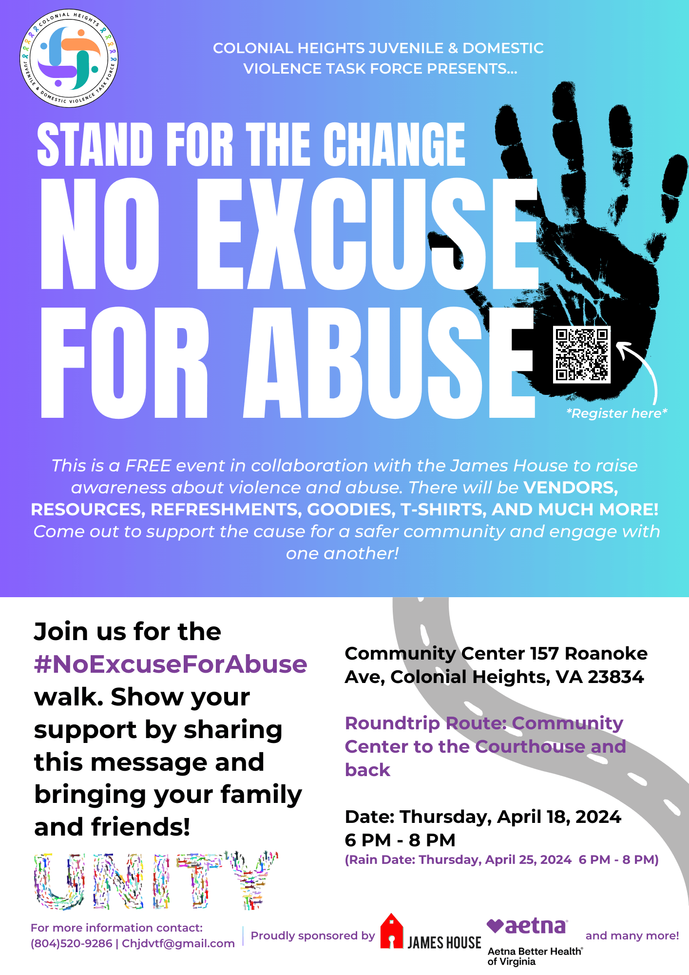 No Excuse For Abuse Poster-April 2024