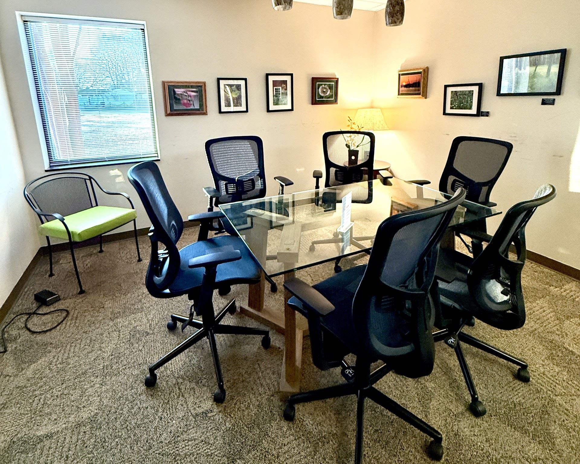 Chairs around a small table