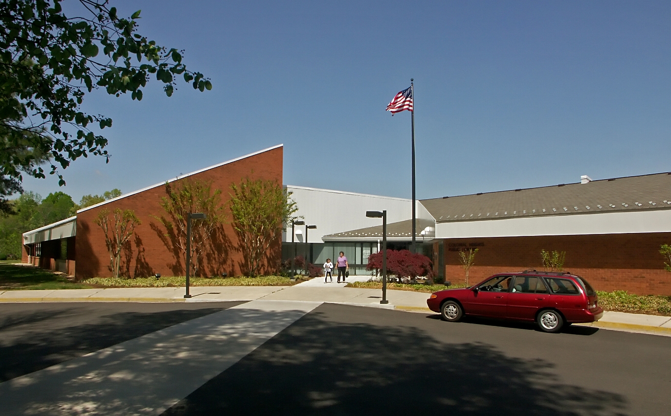 Front entrance of Library